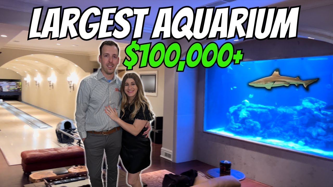 *LARGEST* HOME AQUARIUM TOUR! | $100,000+ Missouri aquarium with OVER 2000 GALLONS OF WATER! #shark