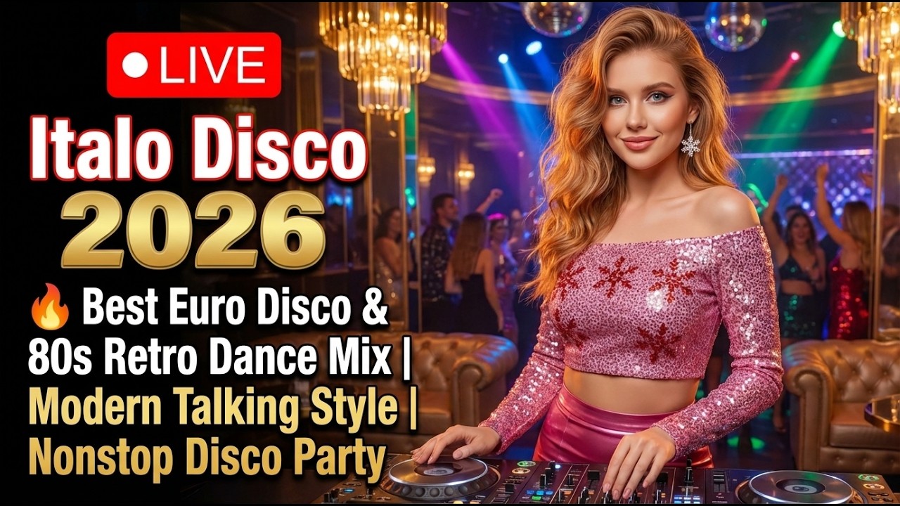 🔴 LIVE Italo Disco 2026 🔥 Best Euro Disco & Dance Mix | Modern Talking Style | Nonstop Disco Party