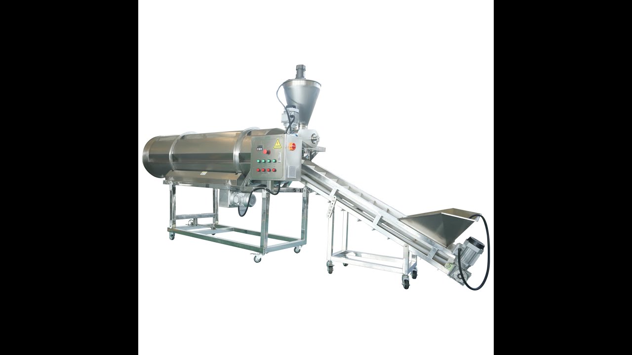 Flavoring machine single drum seasoning machine for Snacks/cheetos/Niknak/Kurkure /Bugle /Corn chips
