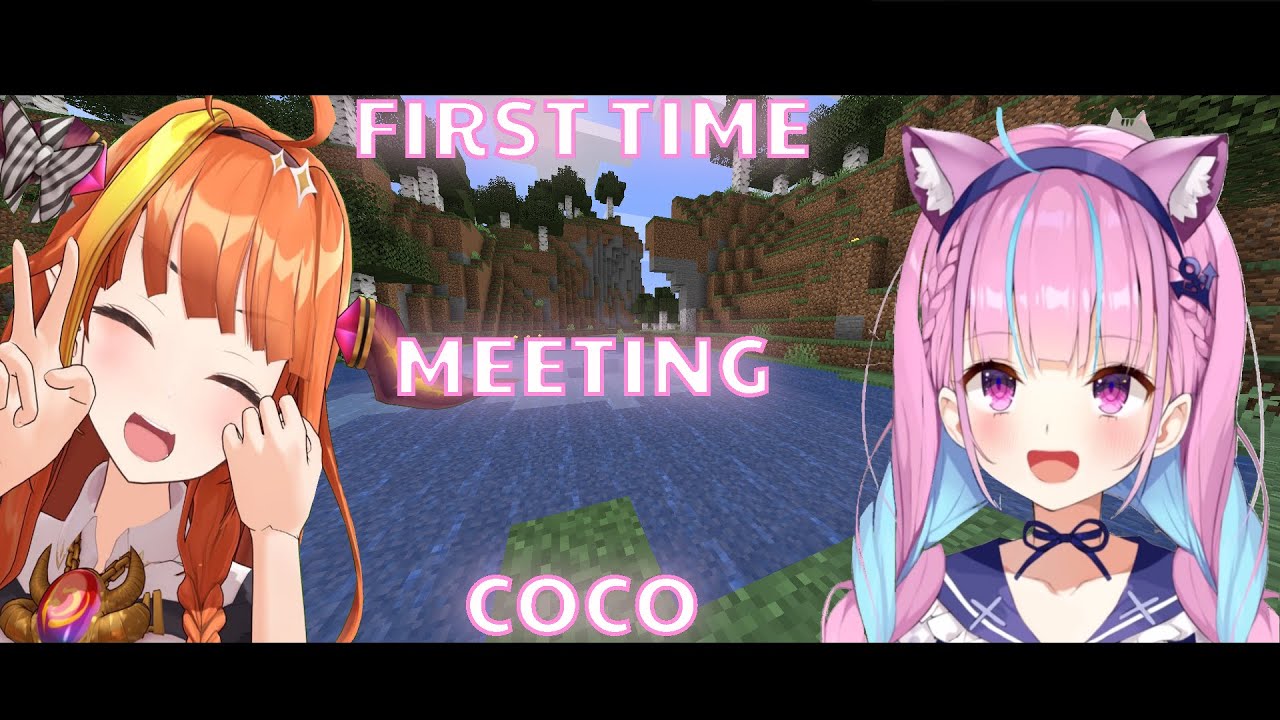 【Hololive/Aqua】Aqua's first time meeting Coco【EN/Minecraft】