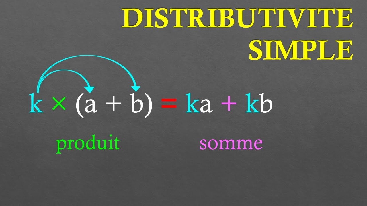 5e D&eacute;velopper en utilisant la distributivit&eacute; simple