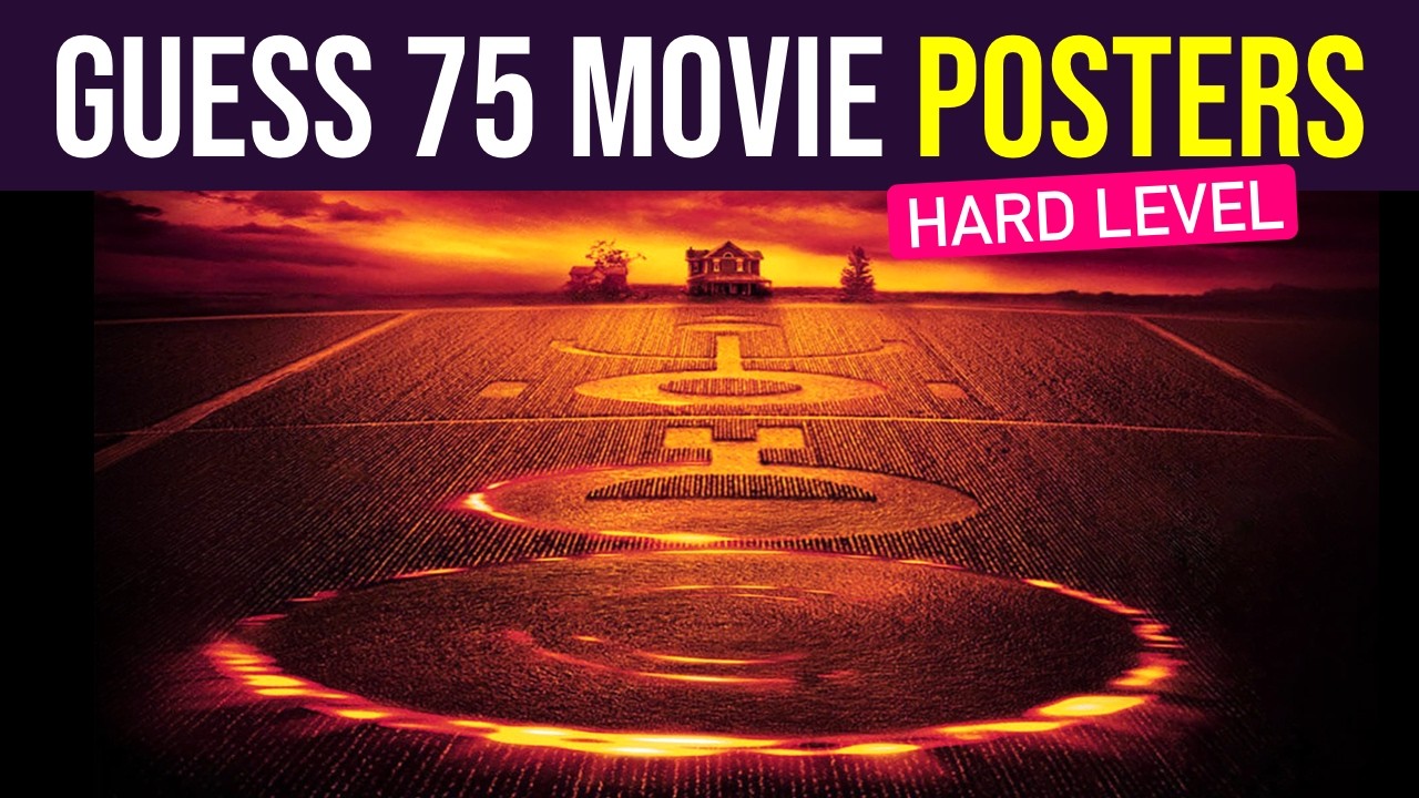Guess the Movie from the Poster | 75 Posters Challenge - Hard Edition