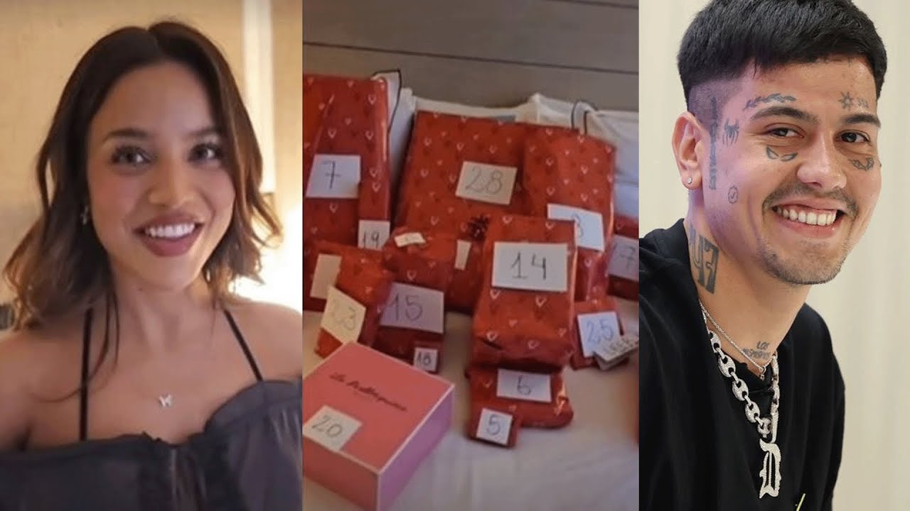 LA ROMÁNTICA SORPRESA DE EMILIA MERNES A DUKI POR SU CUMPLEAÑOS CON UNA INSÓLITA CANTIDAD DE REGALOS