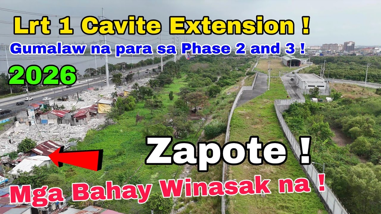 Lrt 1 Cavite Extension gumalaw na ! Mga Bahay winasak na ! Part 1 Lrt 1 Dr Santoa to Zapote  Cavite