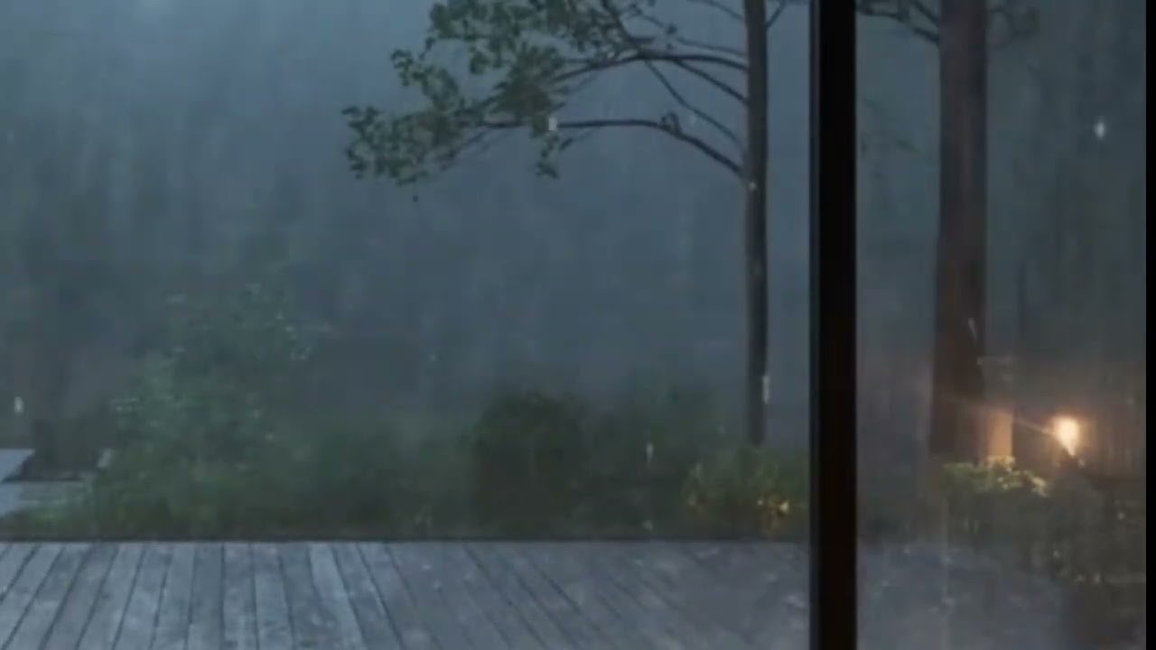 3 Hours of Heavy Rain Sounds for Deep Sleep & Stress Relief | Pure Rain Ambience