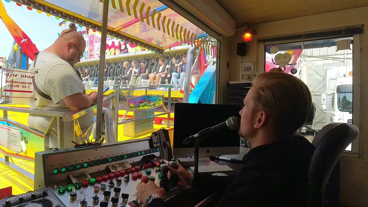 Operator view (Paybox view) NightStyle (Armbrecht) Kirmes (kermis) Kevelaer 2023