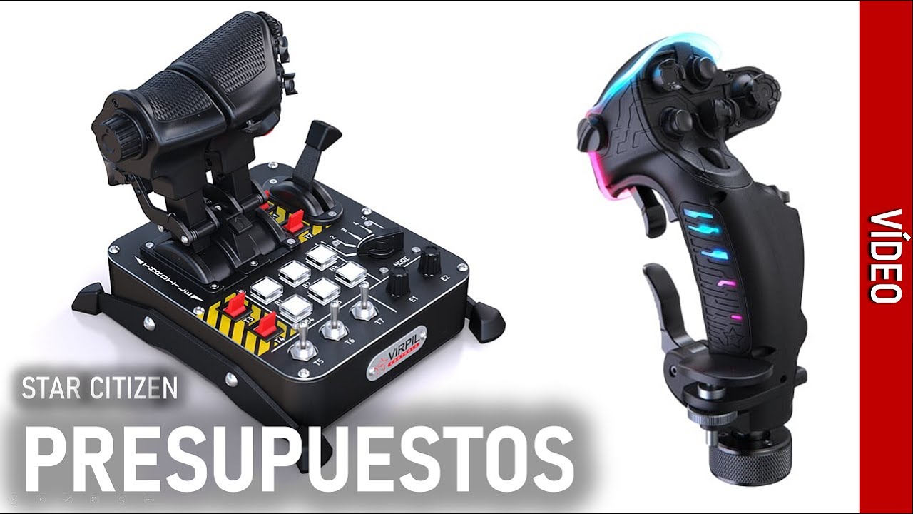 Star Citizen - Presupuestos de joysticks y periféricos para pilotar: Desde 6€, hasta más de 2000€.