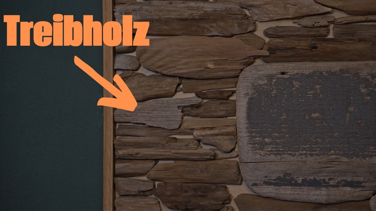 Wir versuchen ein Bild aus Treibholz zu bauen!