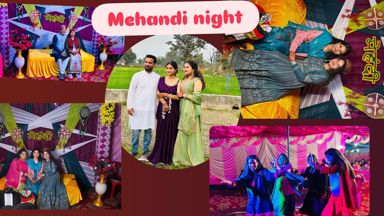 Mehandi night #gharkishaadi #minivlog #mehandinight #himachalishaadi #traditional #social #india 