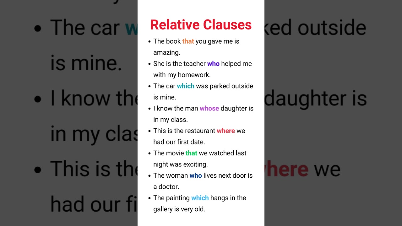 8 Must-Know Relative Clause Sentences for English Learners | Boost Your Grammar Skills!