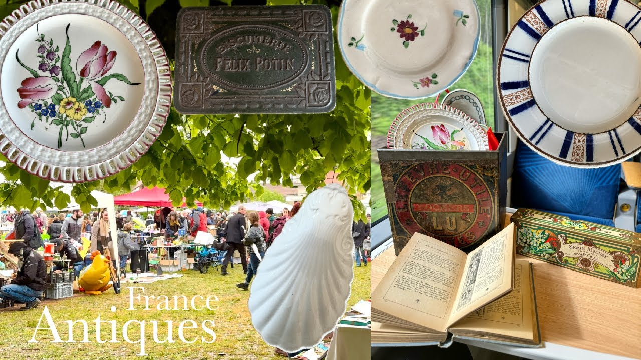 フランスの蚤の市へようこそ | アンティークのお宝発見！購入品紹介 | 掘り出し物| スイス暮らしブロカント・骨董市・ヴィンテージ・フリーマーケット vide greniers