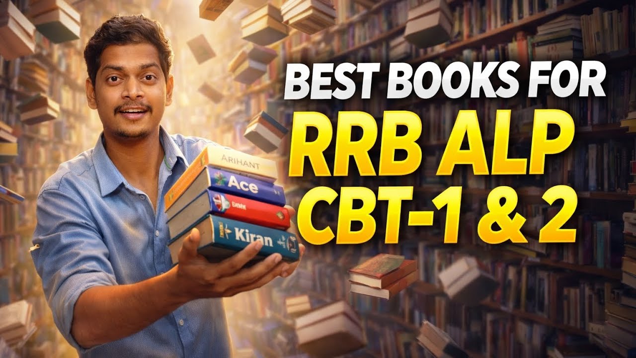 💯BEST BOOKS 📚 FOR RRB ALP CBT-1 & CBT-2 🔥✅️| RAILWAY JOB🚂 | COMPETITIVE EXAMS 📝| PREPERATION TIPS 
