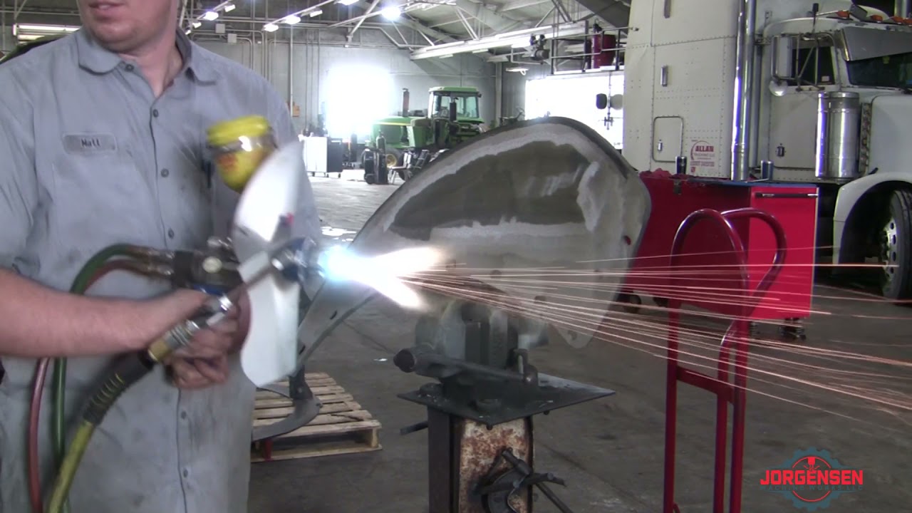 Flame Spray Hard Surfacing of Combine Parts! - Terodyn 2000