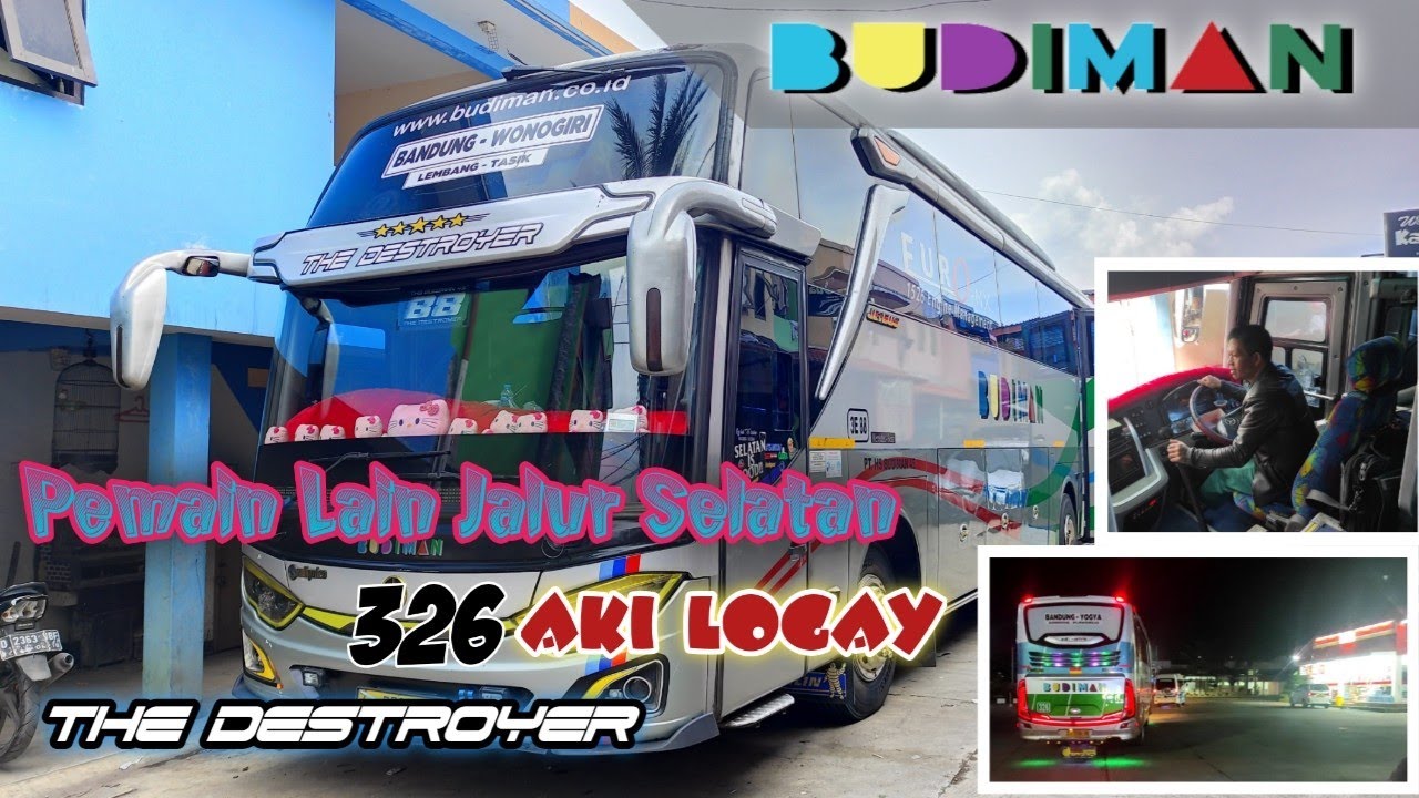 Aksi Dua Bus Budiman Penakluk Jalur Selatan || E88 Destroyer feat 326 Aki Logay