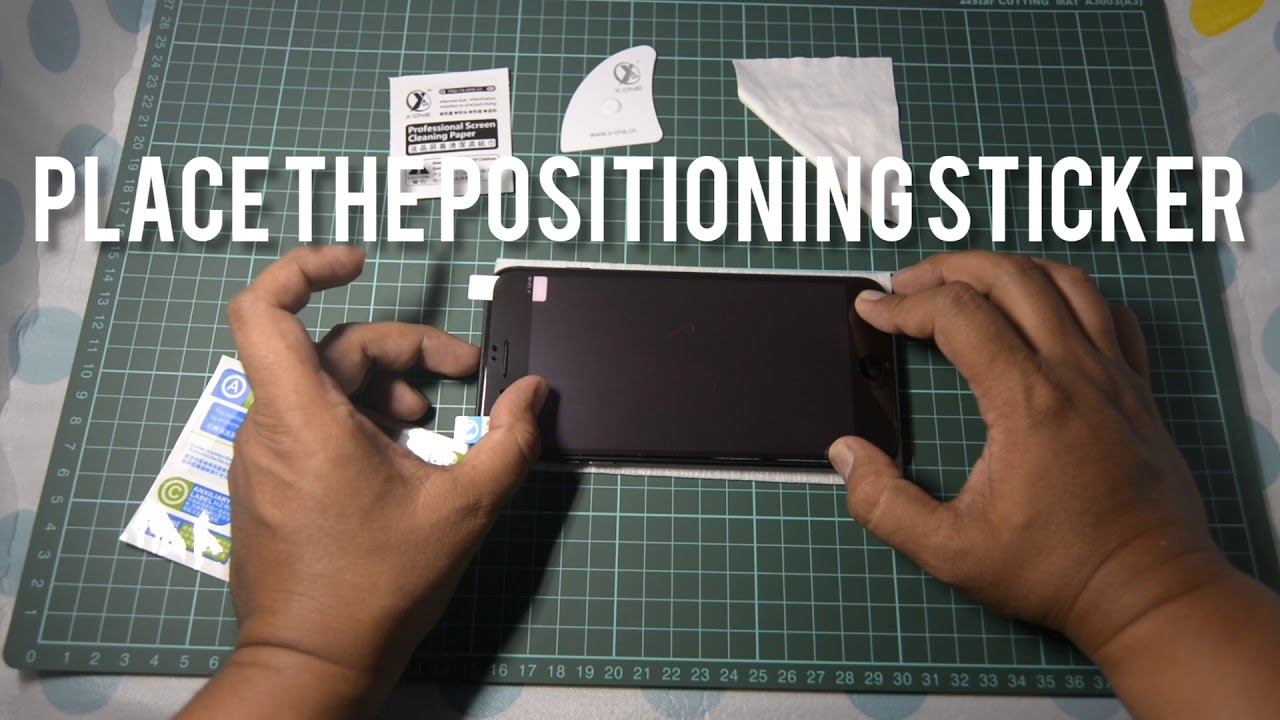 X-One screen protector installation