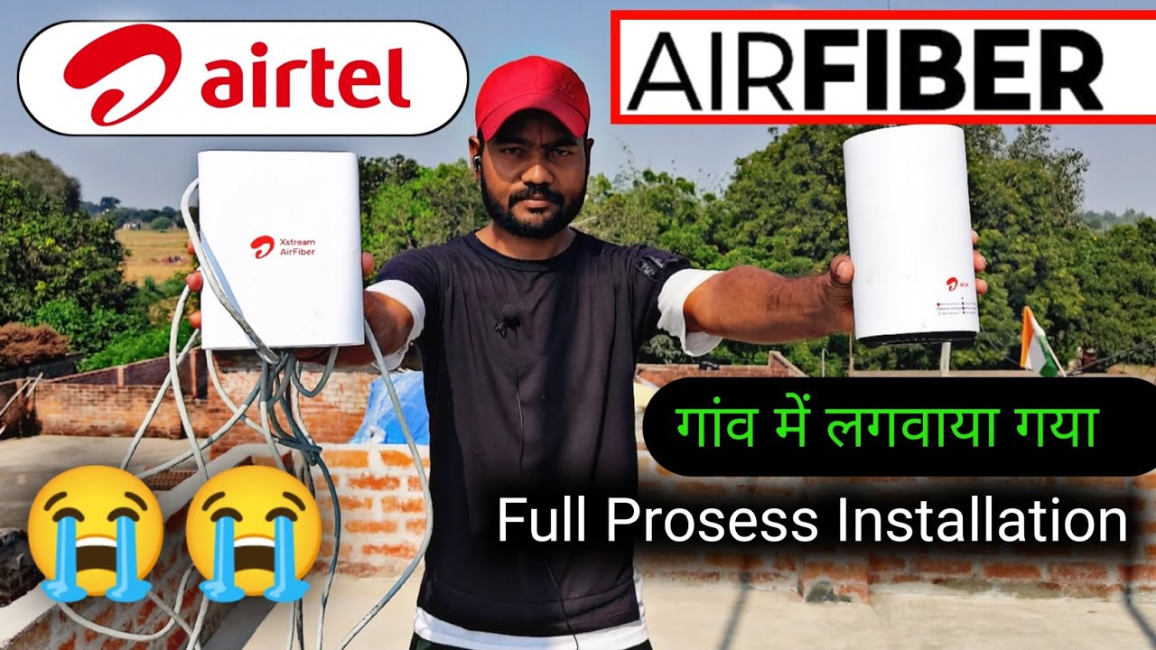 Airtel airfiber installation my Village  || गांव में कौन सा wifi लगवाए || Air Fiber