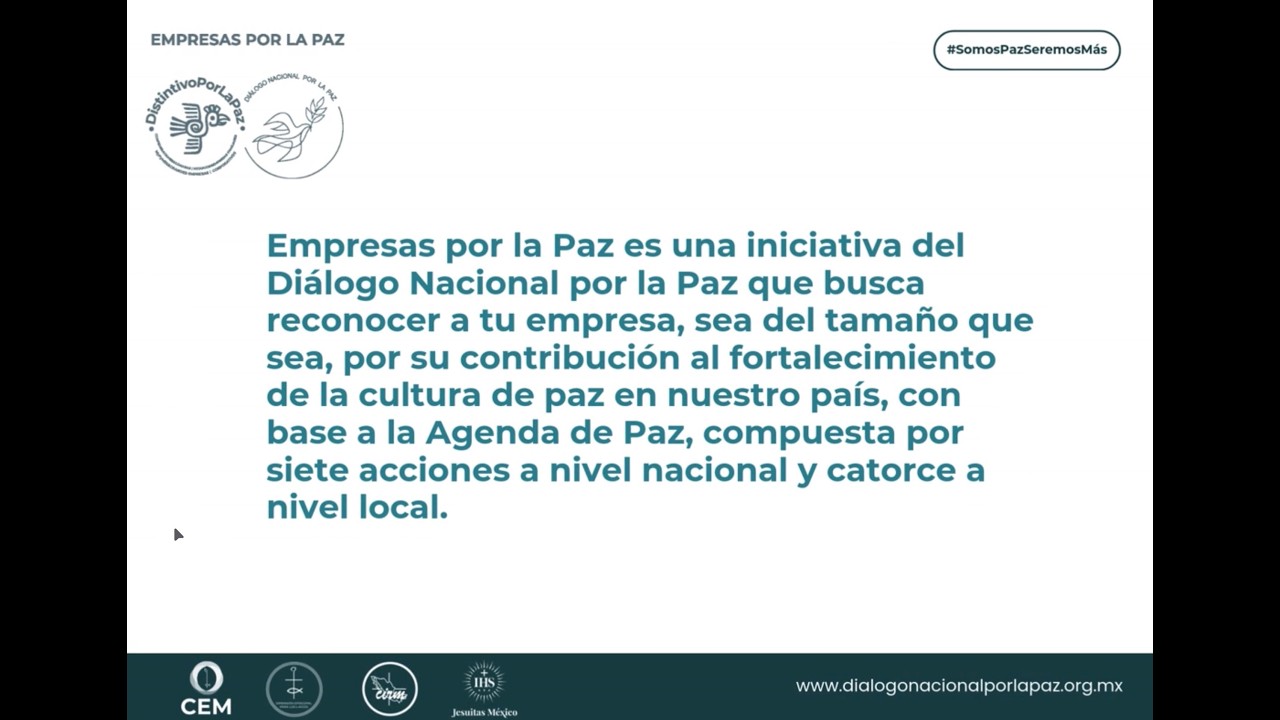 Empresas por la Paz - Segundo Diálogo Nacional por la Paz