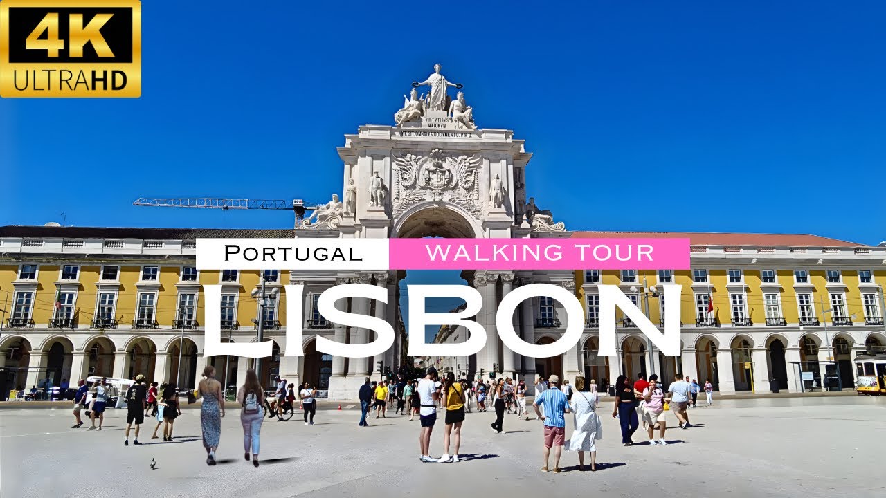 Lisbon Portugal | Scenic Walk Through the Historic City Center [4K]