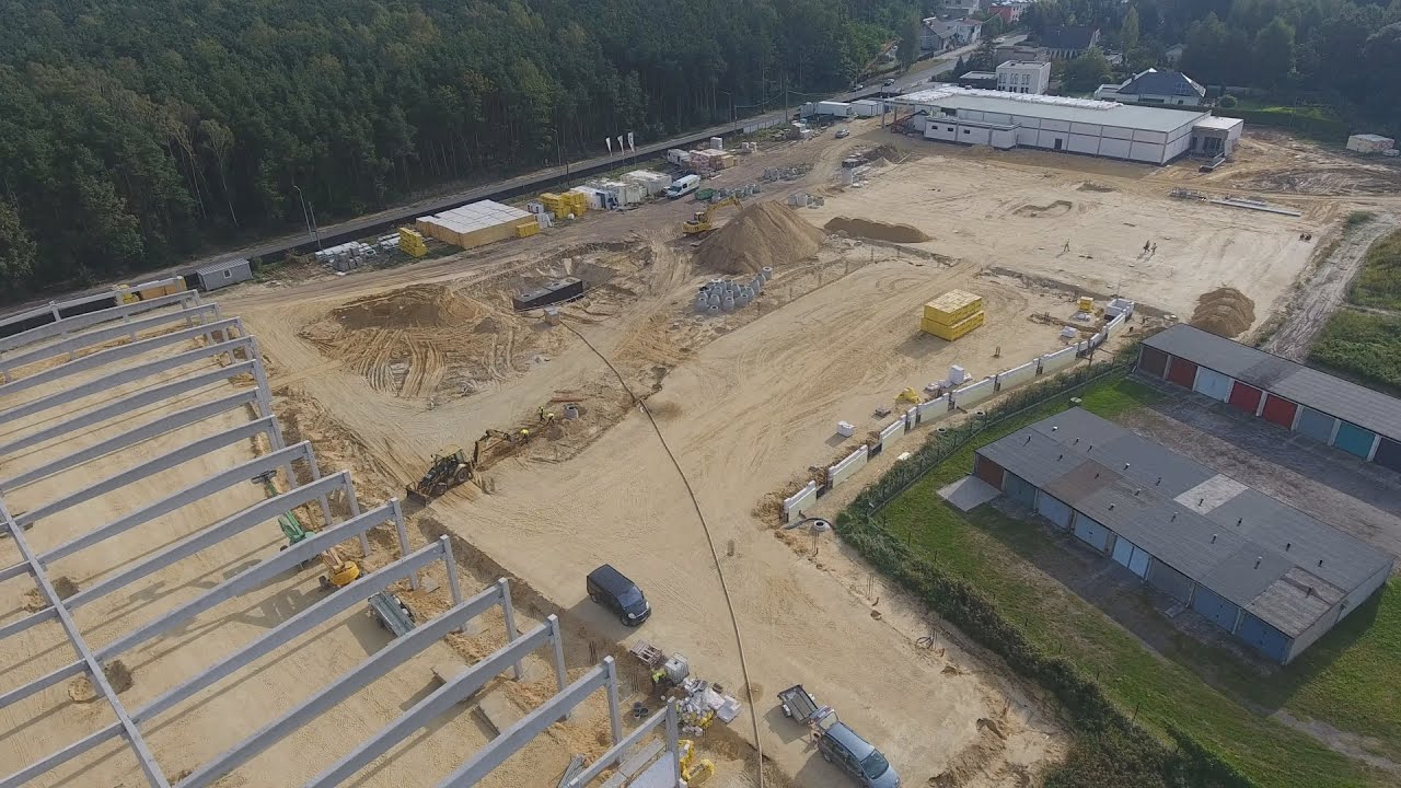 Zaglądamy na budowę parku handlowego w Ostrzeszowie