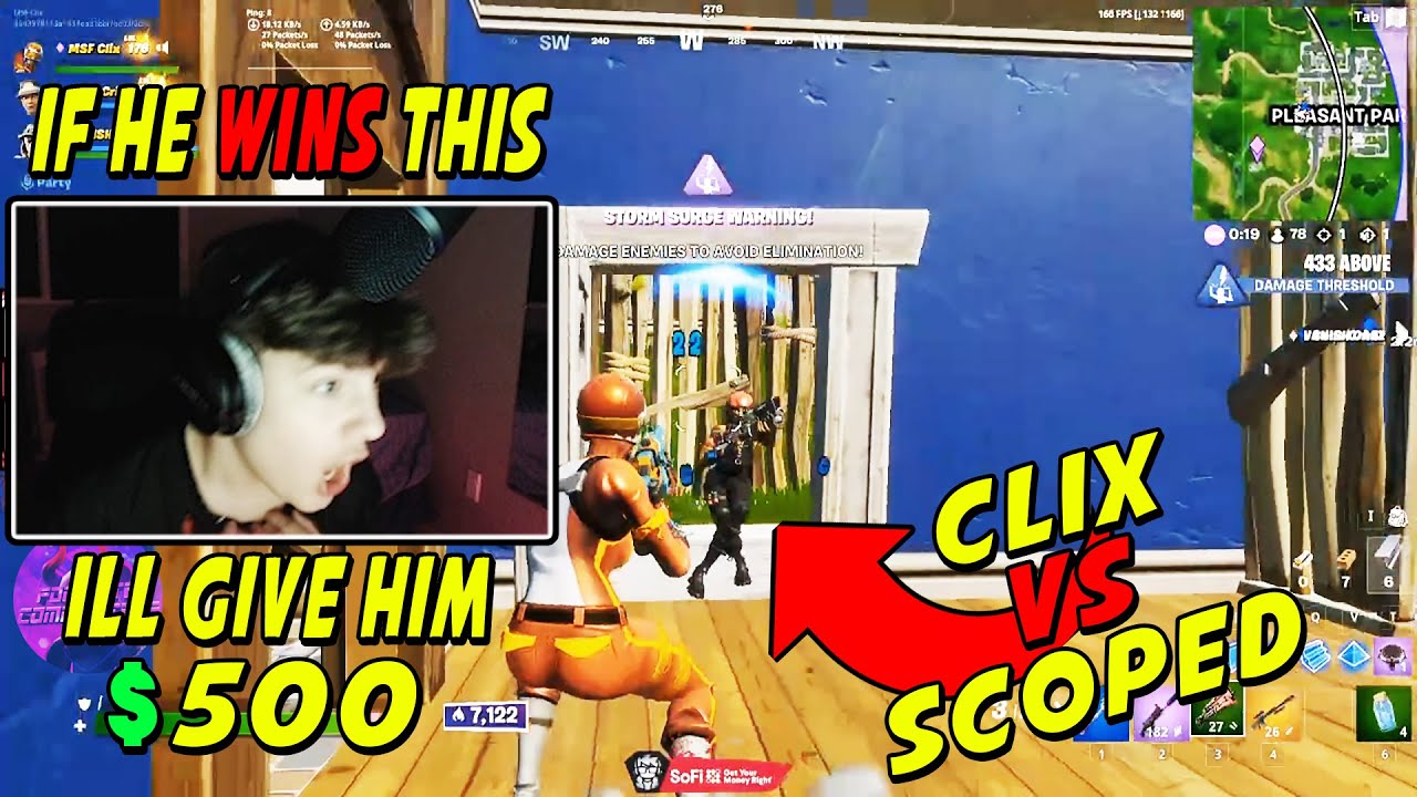 Clix Wants To Send Scoped $500 After Getting Shocked By HIS INSANE Solo Trio End Game Clutch