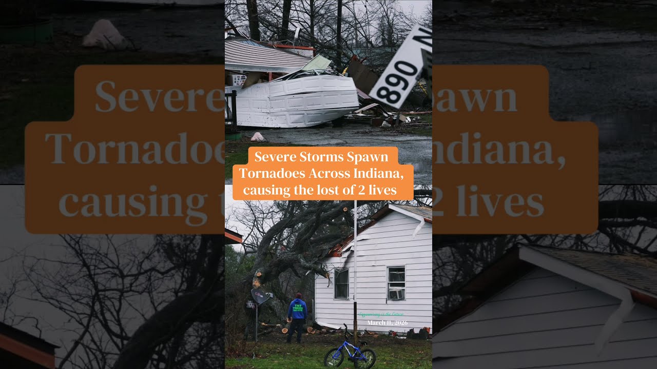 #308 Materials - Severe Storms Spawn Tornadoes Across Indiana, causing the lost of 2 lives