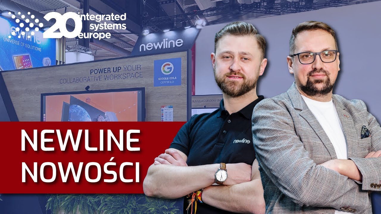 ISE 2024 PREMIERY Newline Interactive: monitory interaktywne LYRA Pro i ELARA Pro, Direct View LED