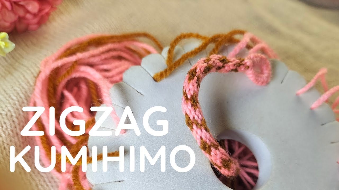 Zigzag Kumihimo Bracelet Tutorial - 16 String Kumihimo Tutorial