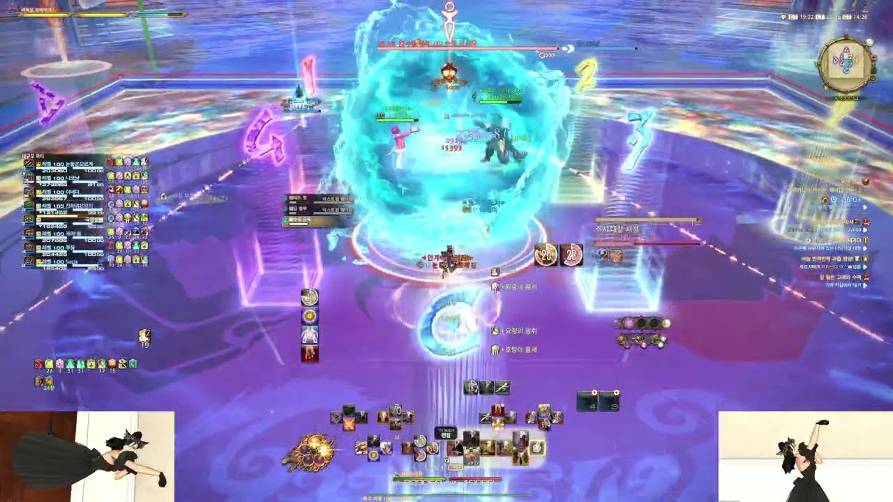FF14] 한섭 헤비급 영웅편 2층 몽크 첫 클리어 영상