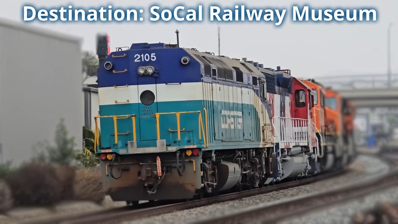 ATSF 5704, Coaster 2105 & More! - Corona, CA