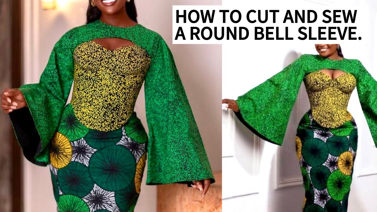 How to Cut and Sew a Well Rounded Trumpet Sleeve for Beginners. 