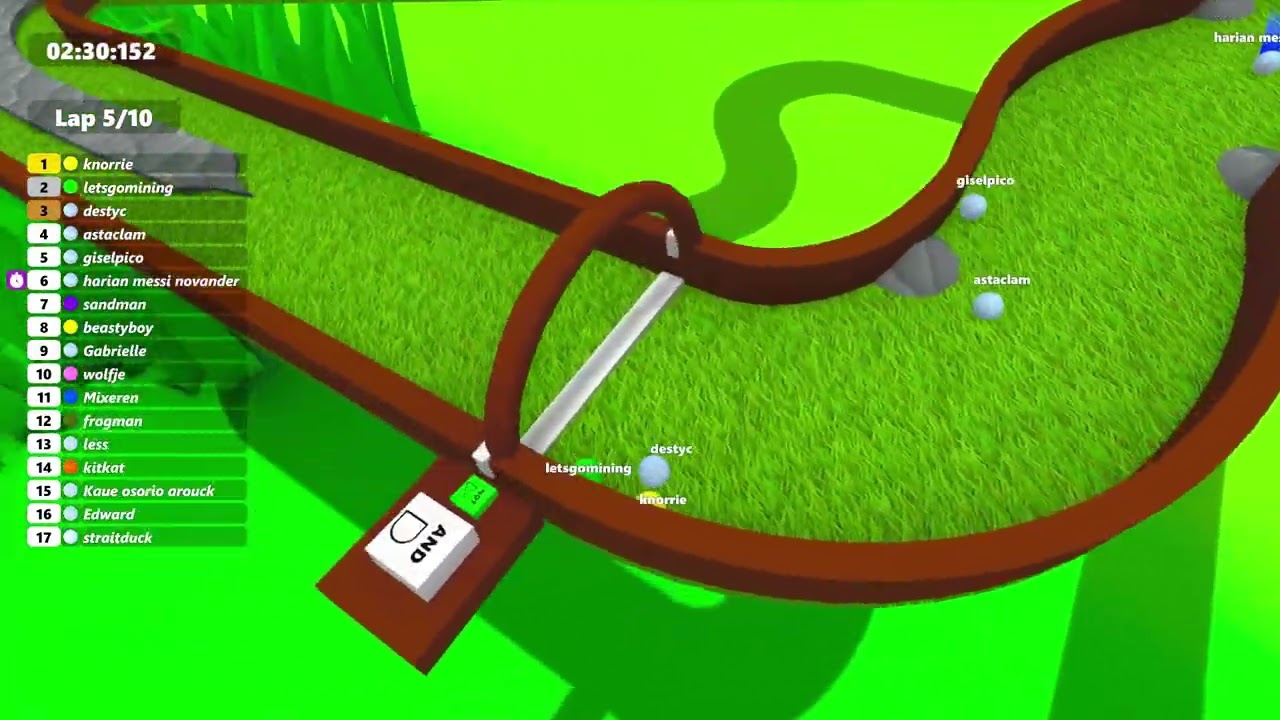 racing my subscribers for the second time in marble world