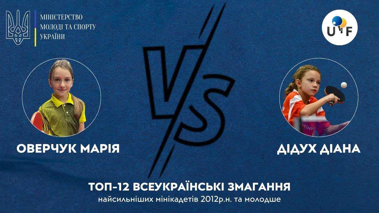 ТОР-12. Дідух Діана (Андріївка) - Оверчук Марія (Умань) @sasha_bets