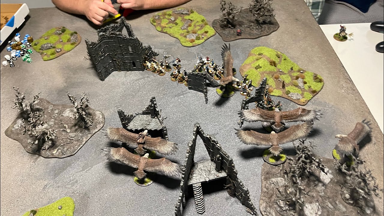 Radaghasts Alliance vs Mirkwood/lake town - 800pts - retrieval.  TTC Tournament practice.