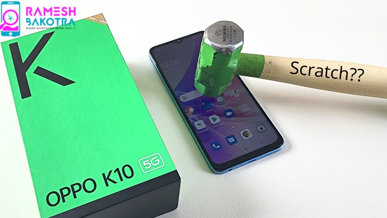 Oppo K10 5g Screen Scratch test