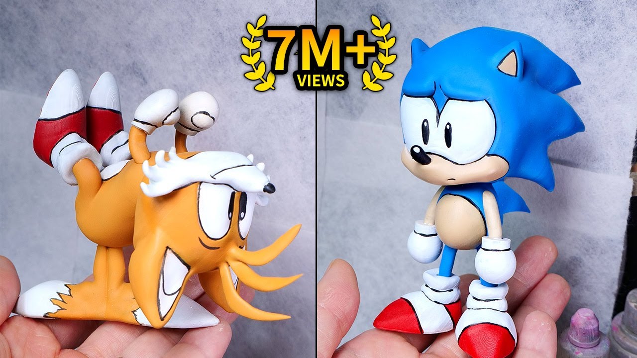 [FNF] Making Spinning Tails & Sonic Sculptures Timelapse [Spinning My Tails] - Friday Night Funkin'