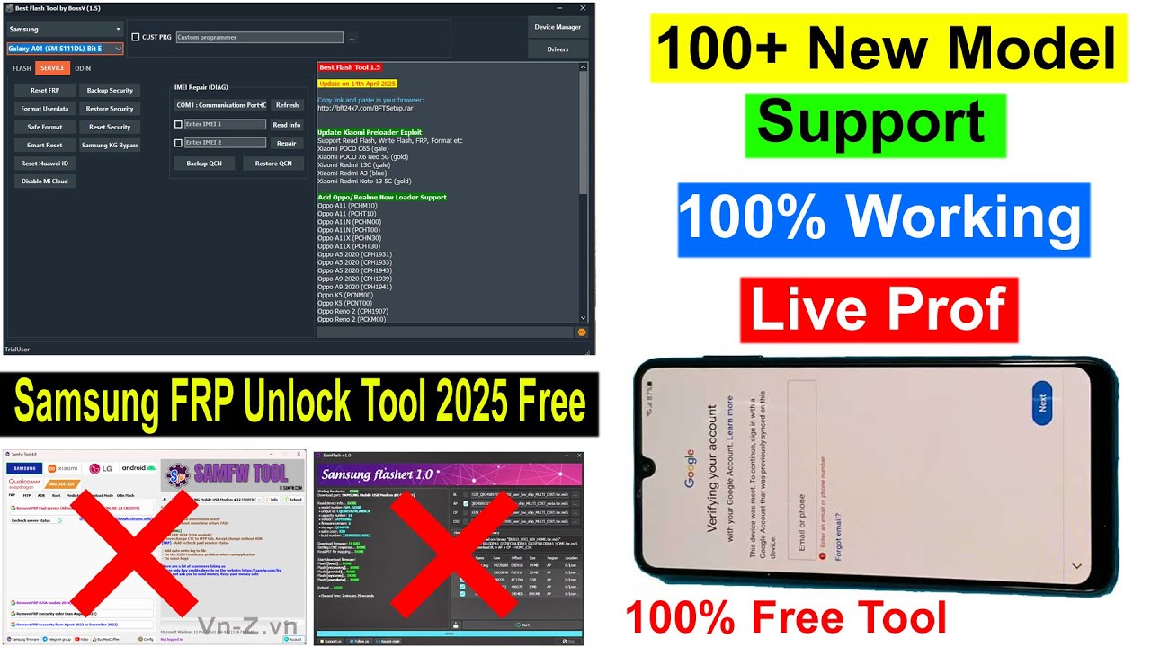 Samsung All Model FRP Bypass Free Tool 2025 | Samsung FRP Unlock Tool Free | Samsung Frp Bypass 2025