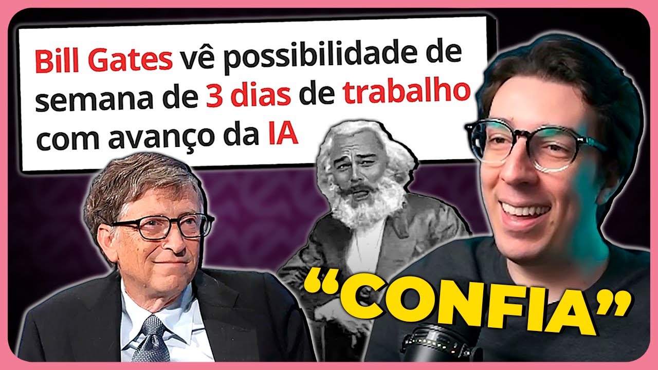 BILL GATES DIZ QUE IREMOS TRABALHAR MENOS | Cortes do História Pública