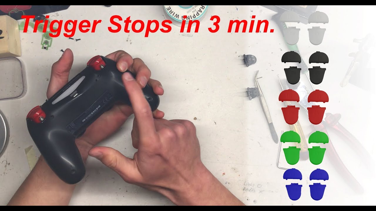 PS4 Controller Triggerstops  Einbaufertige Trigger in Versch. Farben  Schnell und einfach