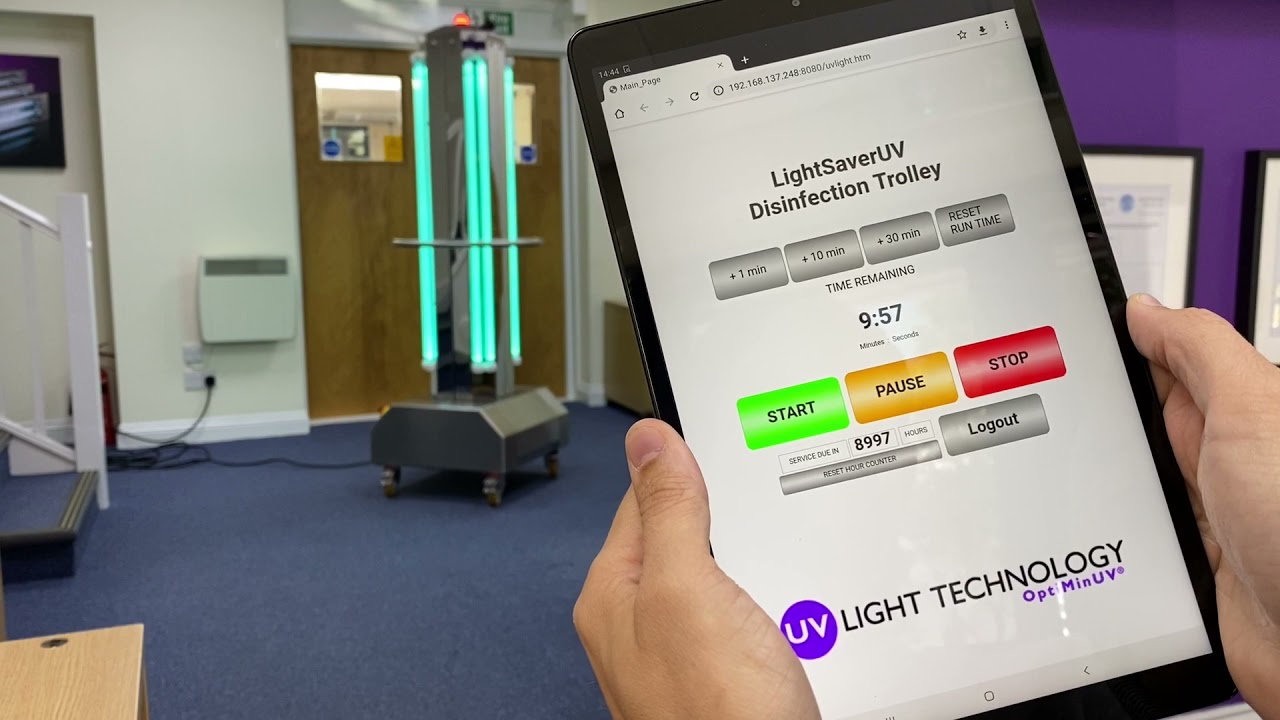 LightSaver UV Trolley | Product Demonstration | UV Light Technology