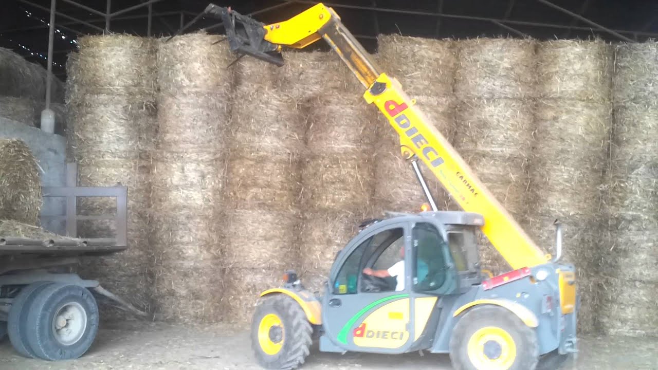 Accatastamento balloni con 10  e movimento rimorch