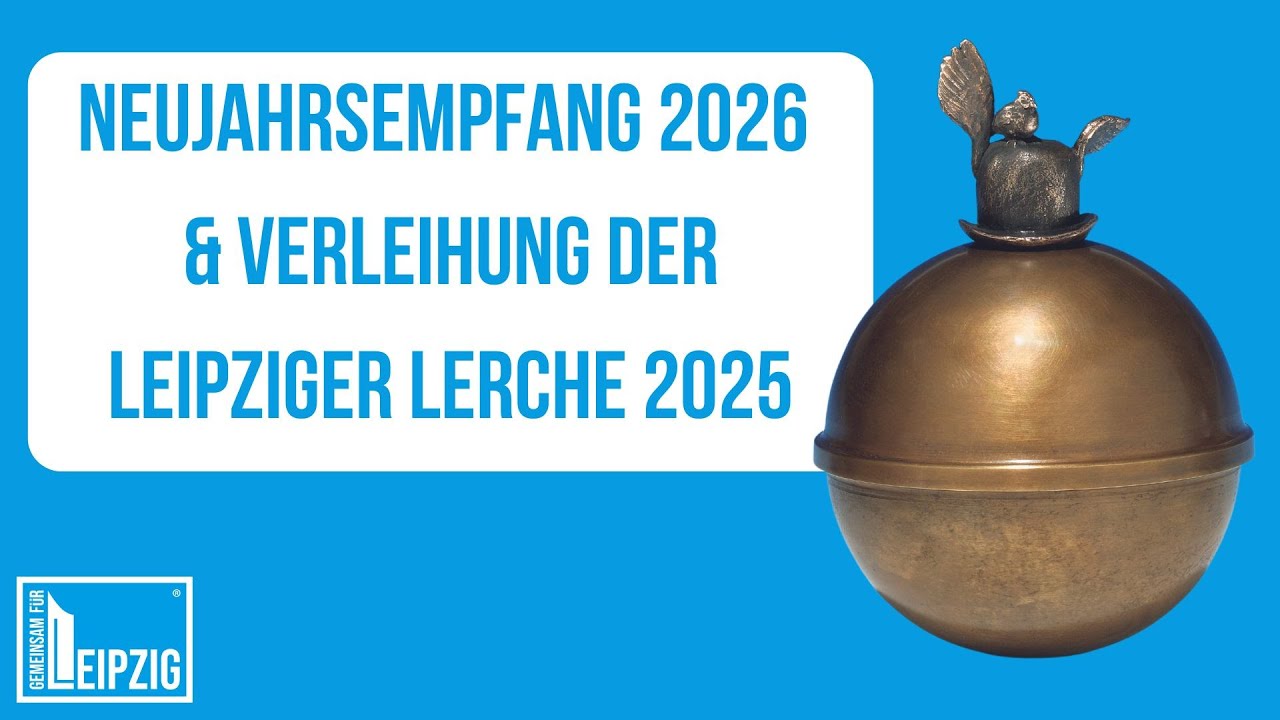 Neujahrsempfang Gemeinsam für Leipzig 2026: Prof. Dr. Eva Inés Obergfell erhält Leipziger Lerche