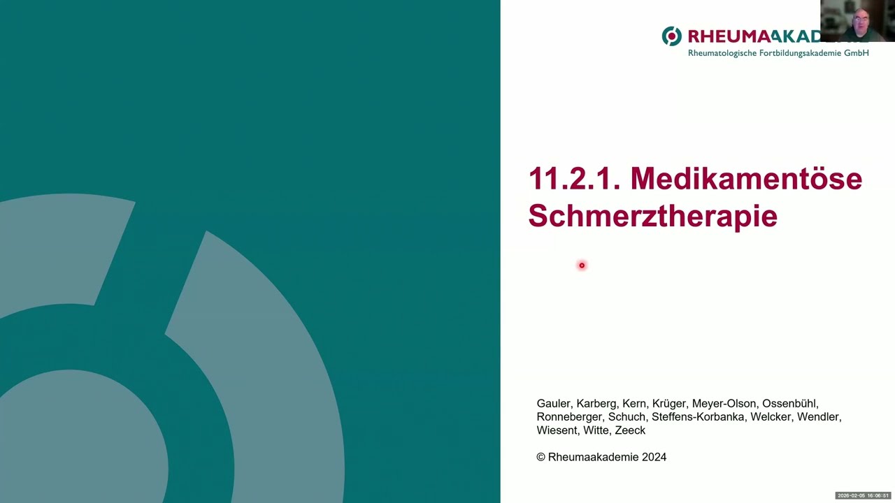 11.2.1 Medikamentöse Schmerztherapie