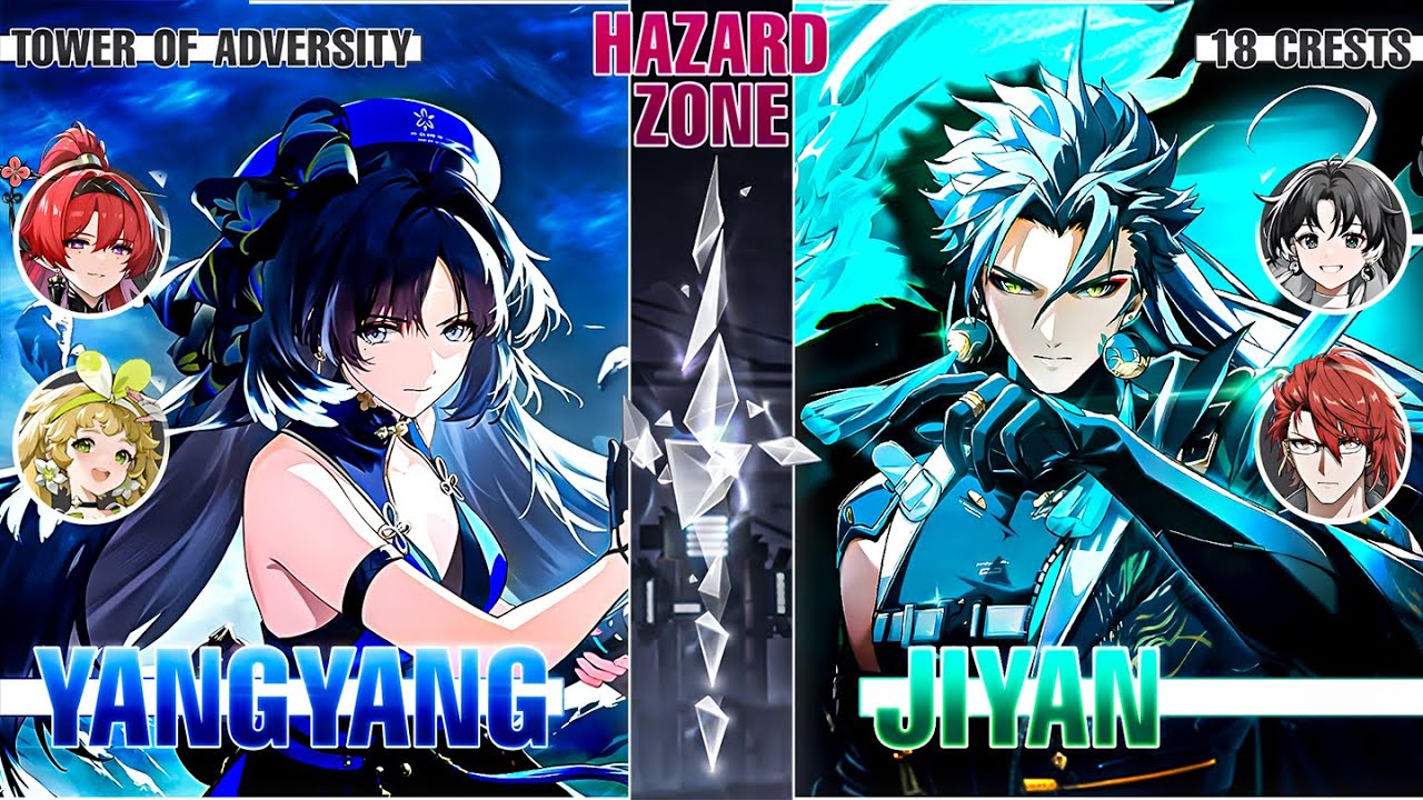 Dps Yangyang & Jiyan | Tower of Adversity - Hazard Zone 18 Crests (Wuthering Waves)