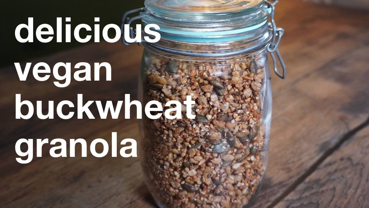 Homemade Vegan Granola with Buckwheat, Coconut Oil & Maple Syrup