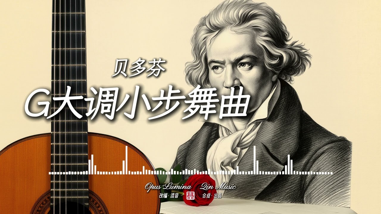 Opus Lumina - 貝多芬·G大調小步舞曲【改編吉他曲 新單曲 古典吉他 貝多芬 G大調 小步舞曲 純音樂 輕音樂】