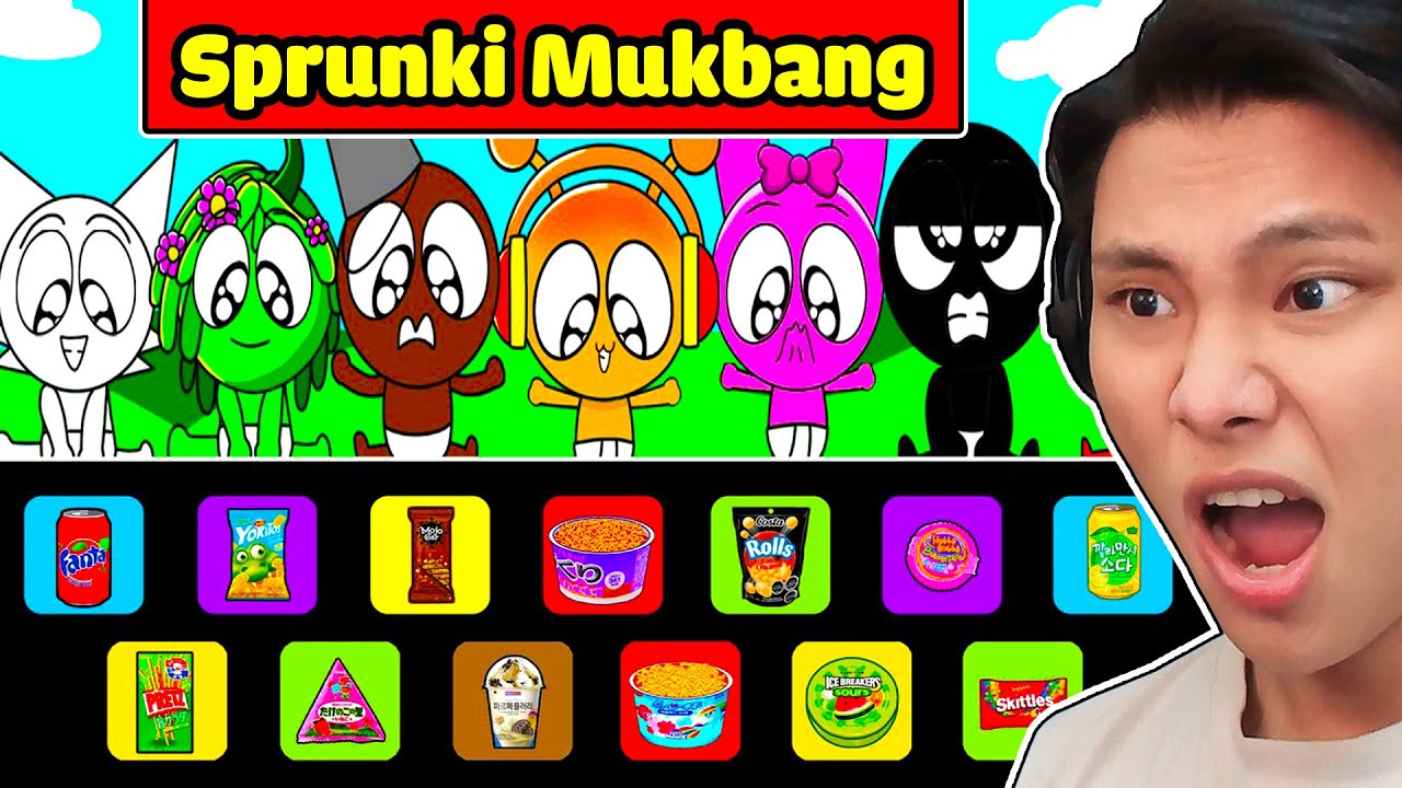 INCREDIBOX SPRUNKI PHIÊN BẢN MUKBANG ĂN GÀ RÁN🍗🍔🧃JAYGRAY SIÊU ĐÓI BỤNG KHI XEM SPRUNKI THI ĂN UỐNG