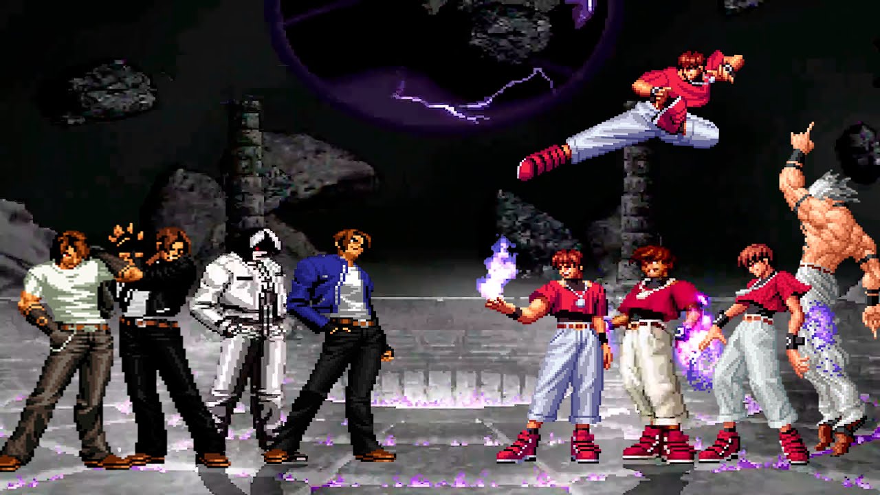 [KOF Mugen] Kyo Kusanagi Team vs Orochi Chris Team