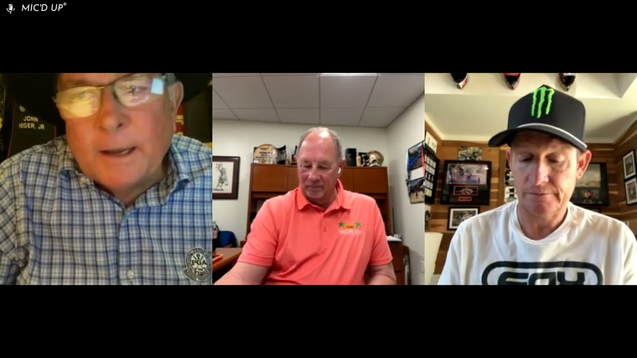 HOF Conversations - Ricky Carmichael, FSHOF '25, Rick Hatcher, Past Chair FSHOF, John Reger, PGA
