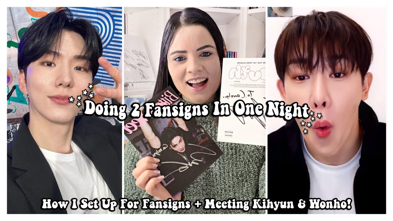 I Stayed Up Until 4am For Fansigns ✰ Meeting Wonho & Kihyun In The Same Night 💗