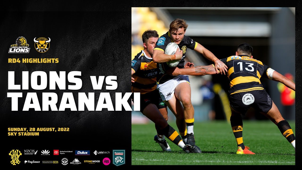 2022 NPC | RD4 Wellington Lions v Taranaki - Highlights